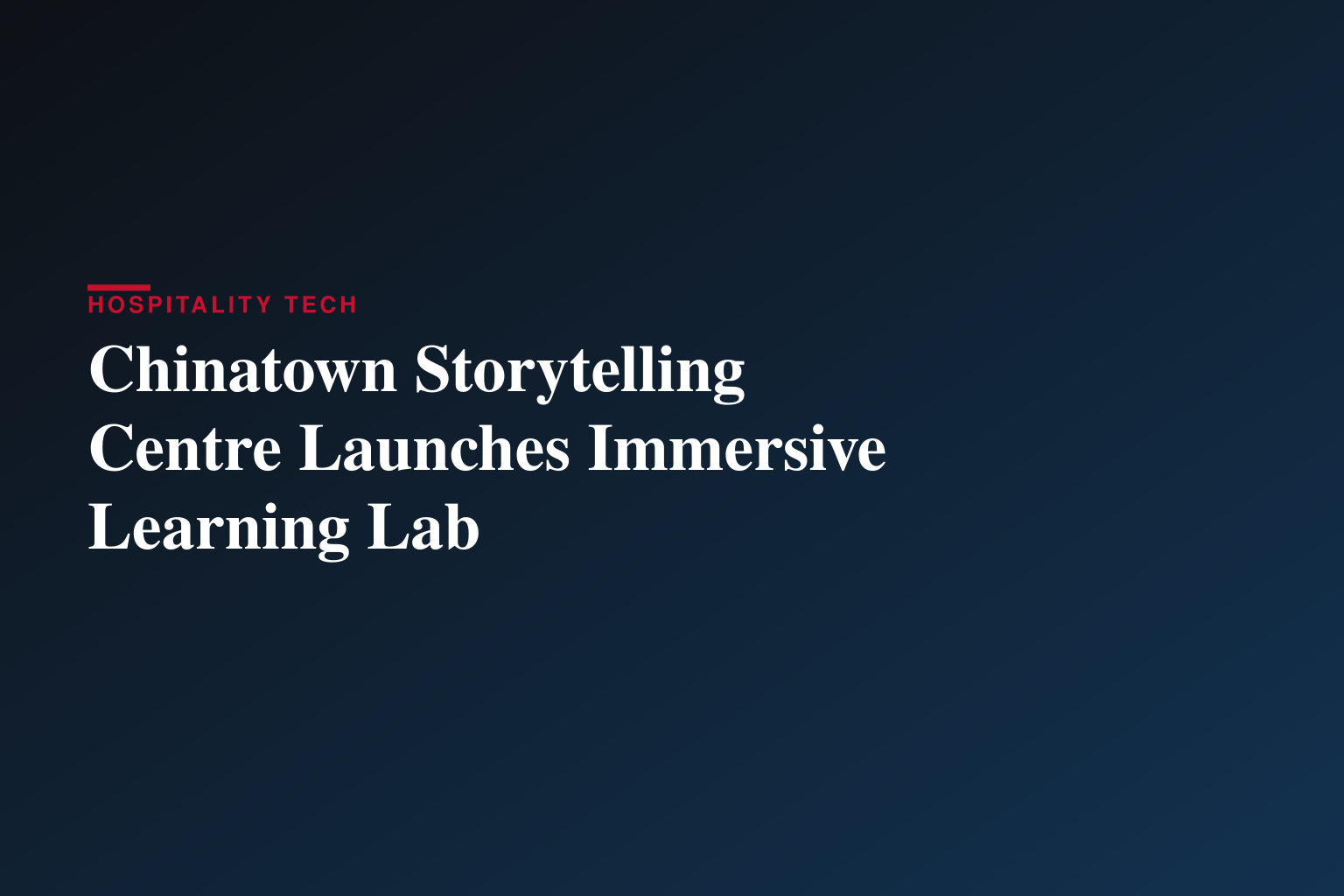 Chinatown Storytelling Centre Opens the Learning Lab on its Fifth Anniversary