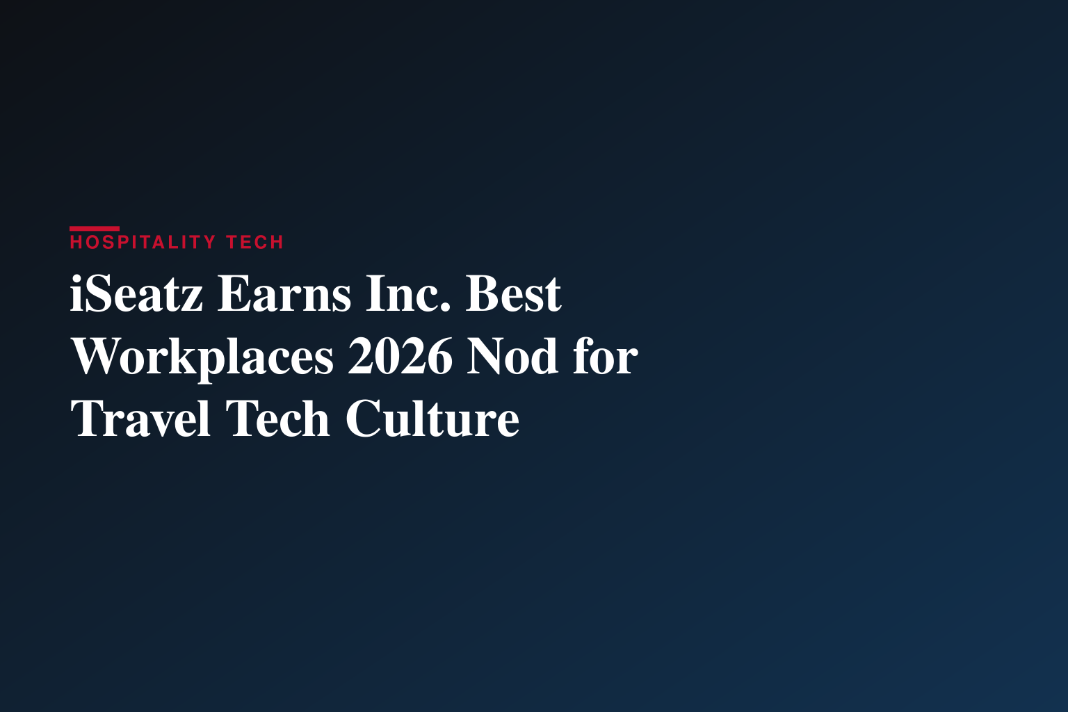 iSeatz Named to Inc. Magazine’s Best Workplaces List for 2026
