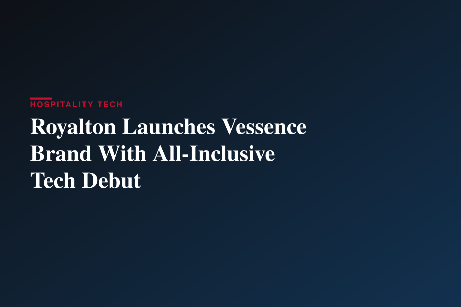 Royalton Vessence Barbados abre sus puertas con un nuevo concepto de resort todo incluido