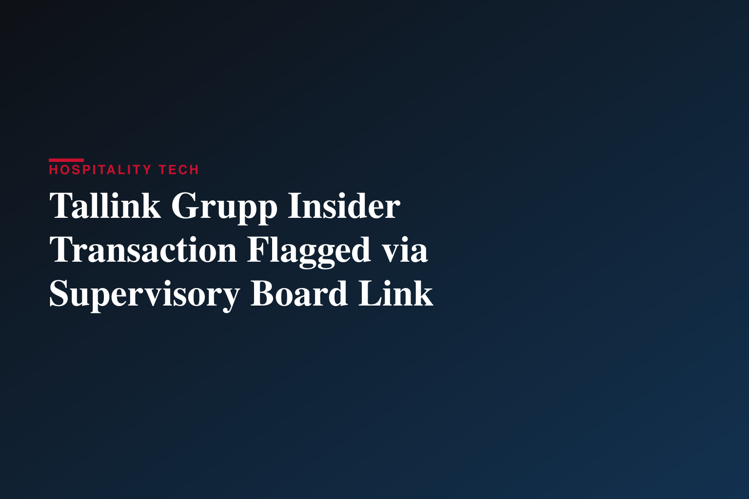 AS Tallink Grupp Managers’ Transactions 
